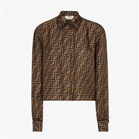 fendi brown shirt|More.